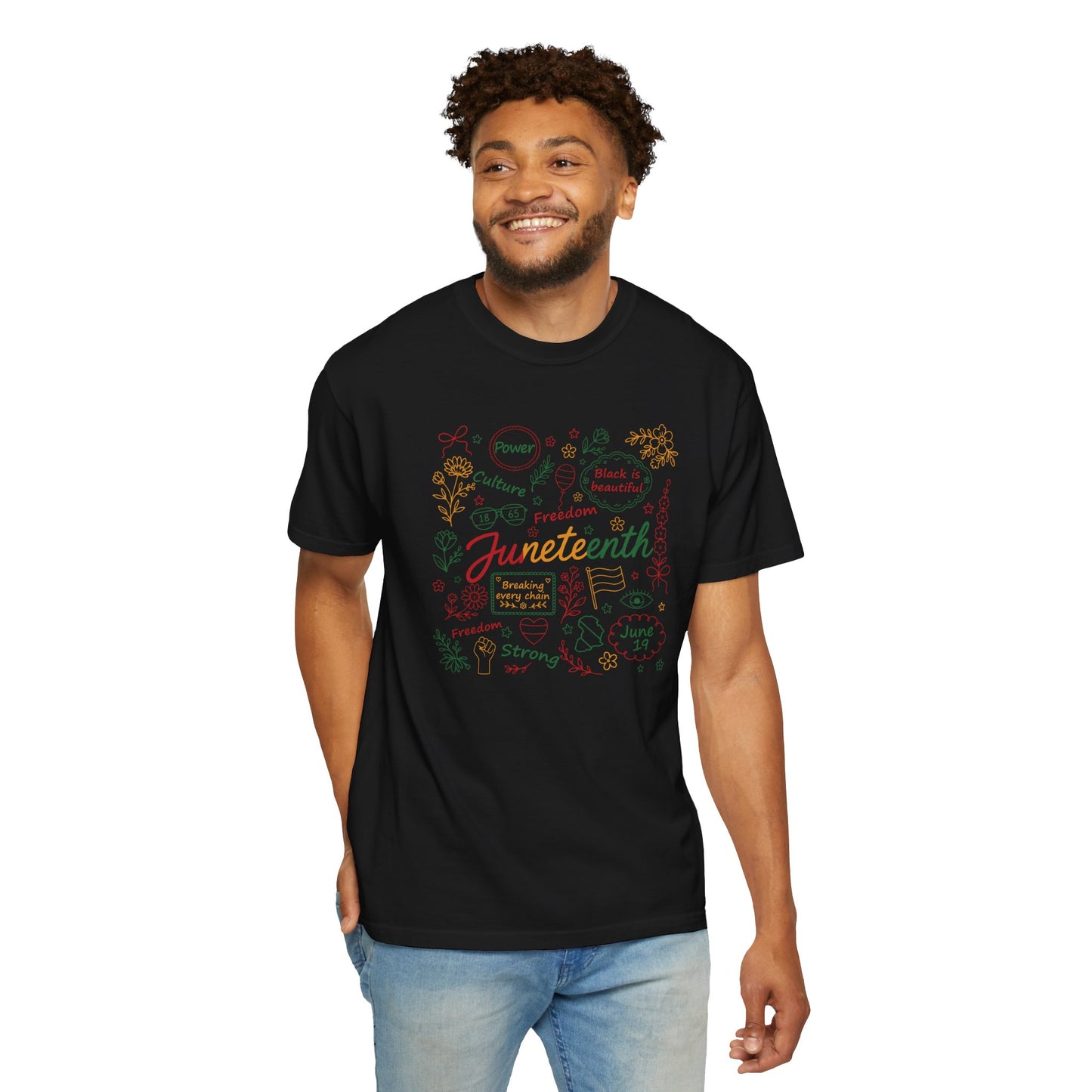 Floral Juneteenth | Adult Shirt