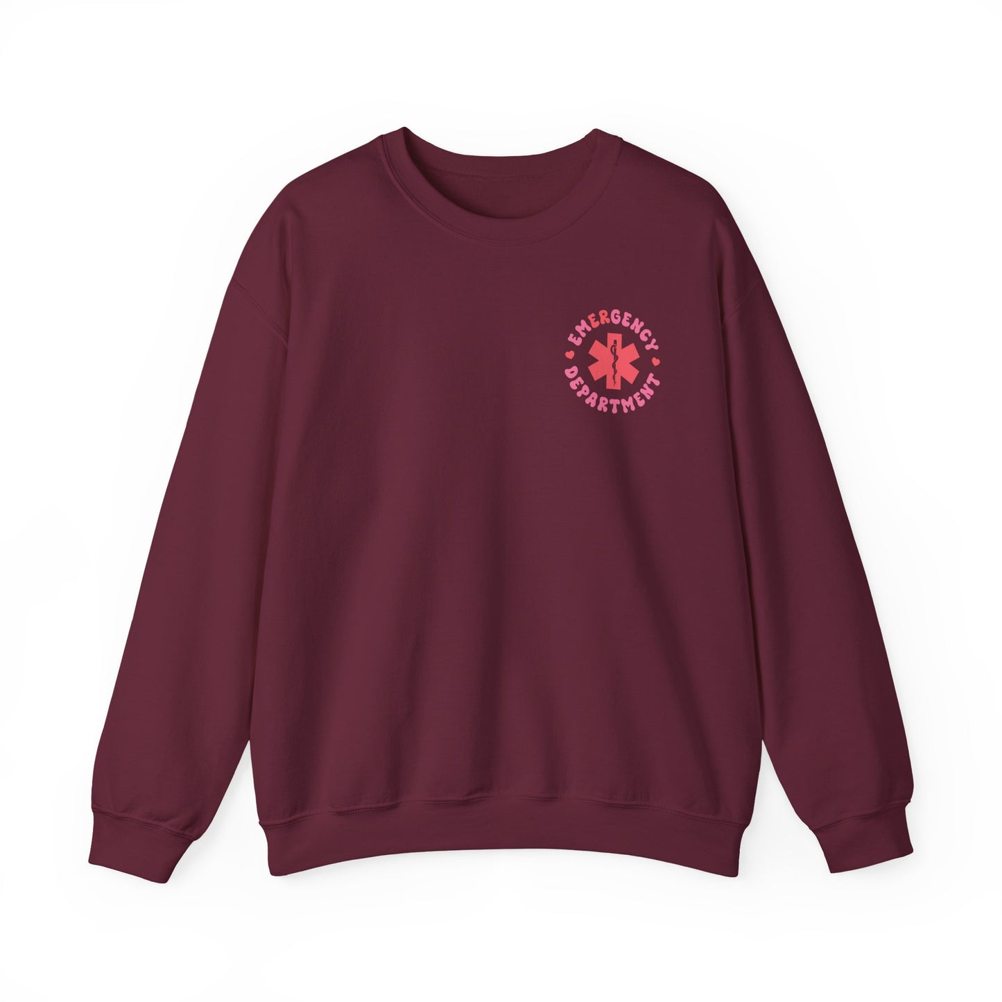 Pink Emergency Department Adult Sweatshirt