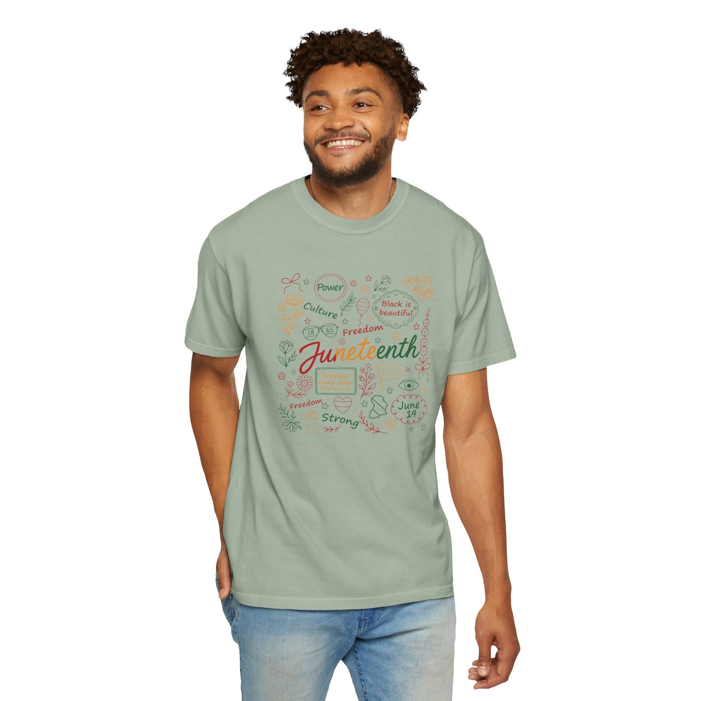 Floral Juneteenth | Adult Shirt