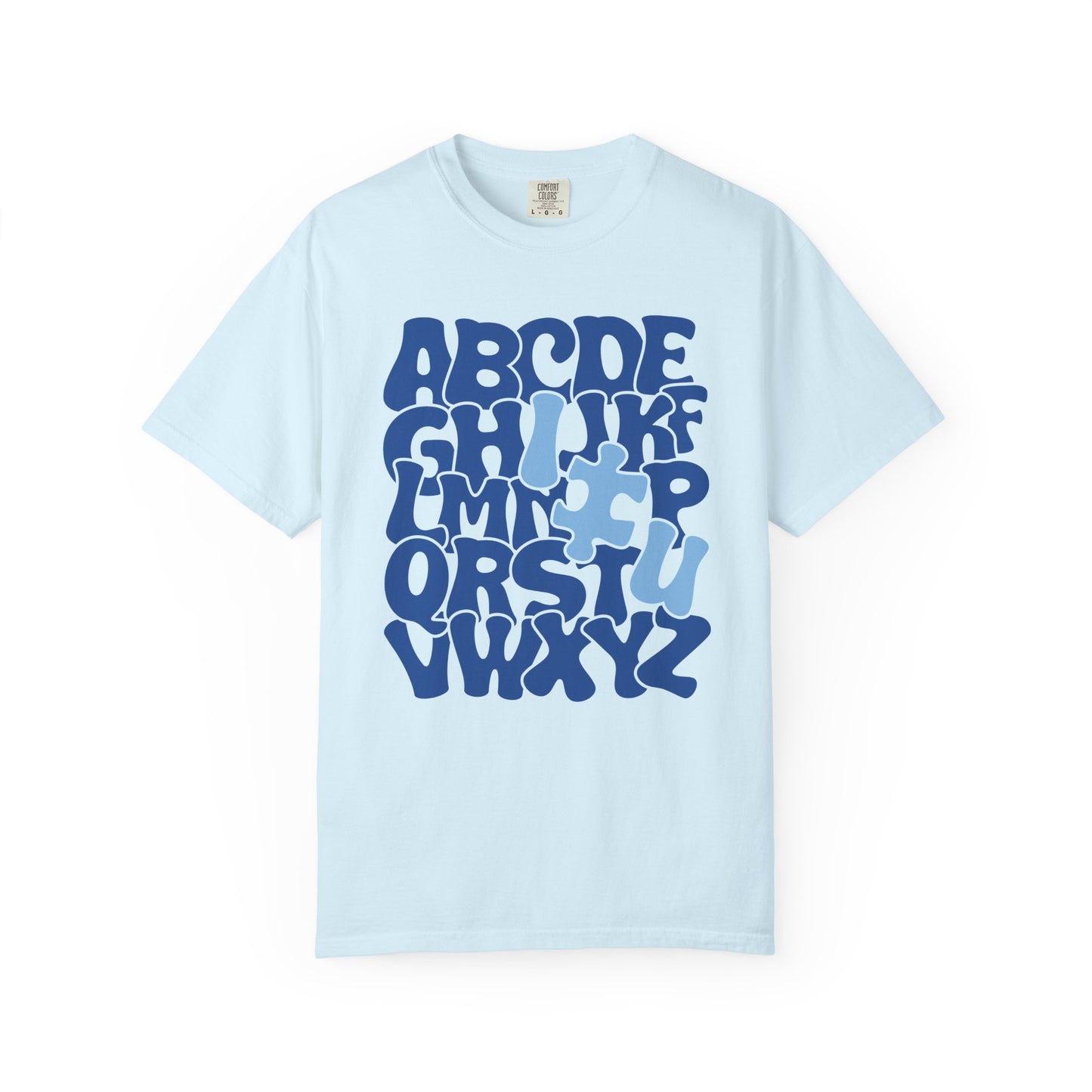 Autism Alphabet Puzzle Adult Shirt