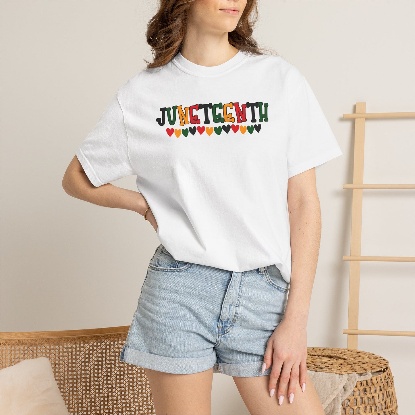 Juneteenth Hearts Adult Shirt