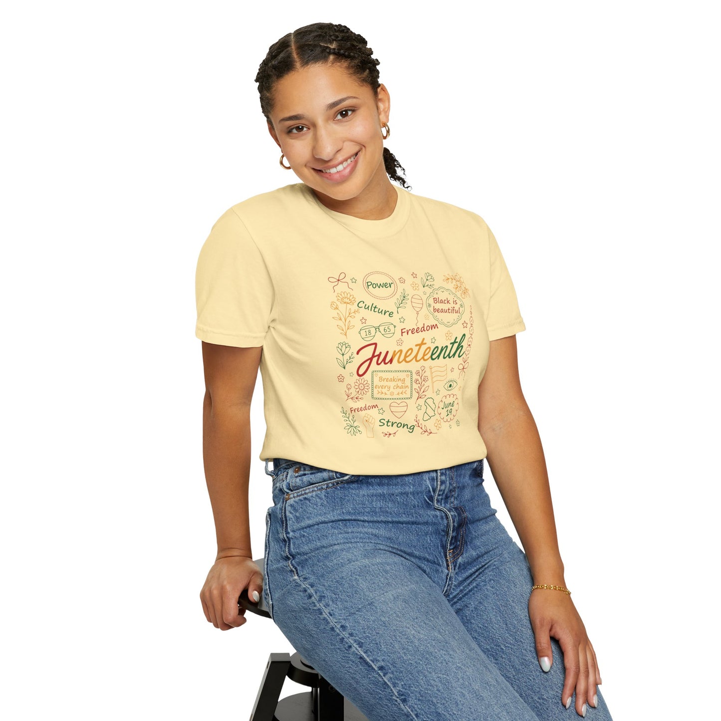 Floral Juneteenth | Adult Shirt