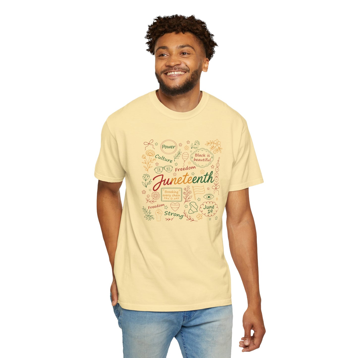 Floral Juneteenth | Adult Shirt