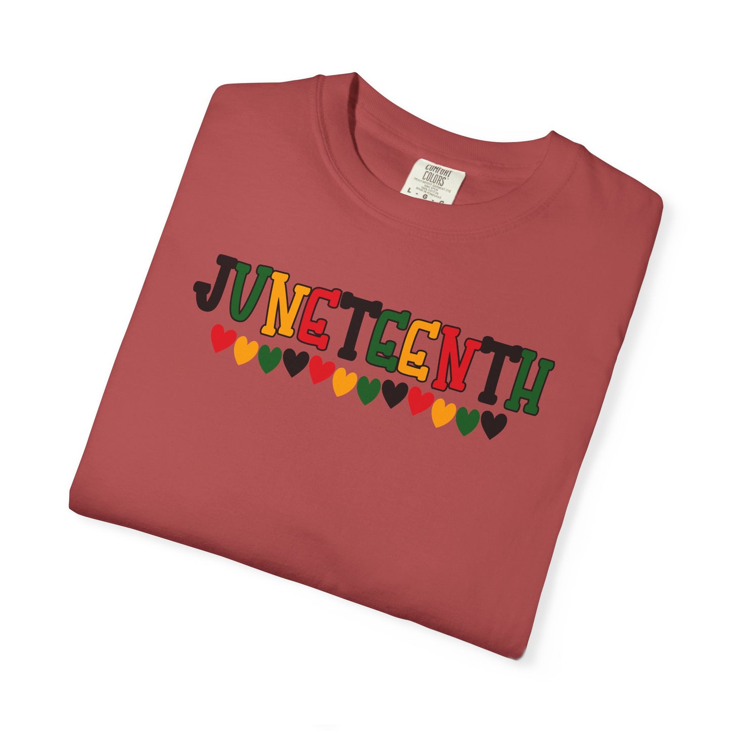 Juneteenth Hearts Adult Shirt