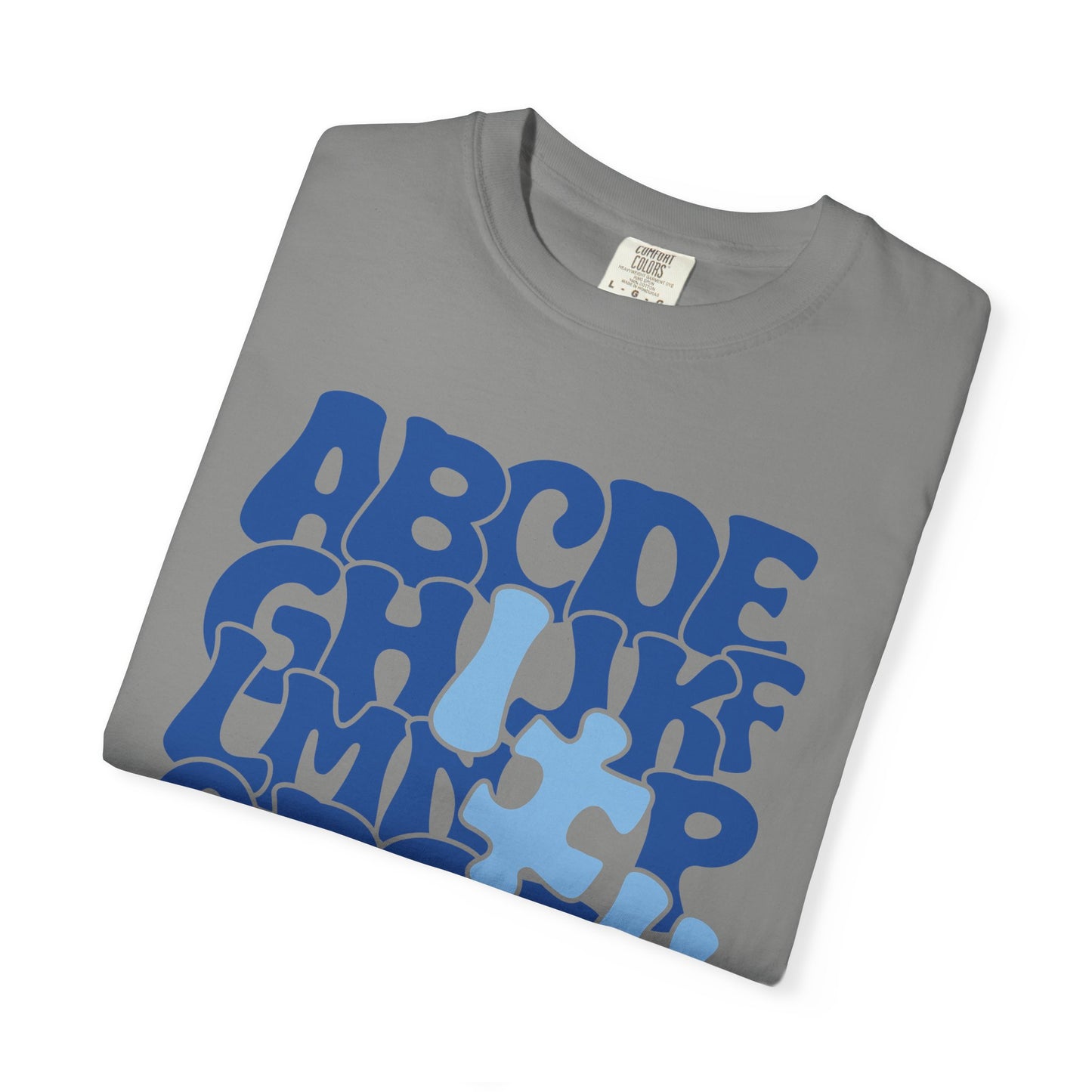 Autism Alphabet Puzzle Adult Shirt