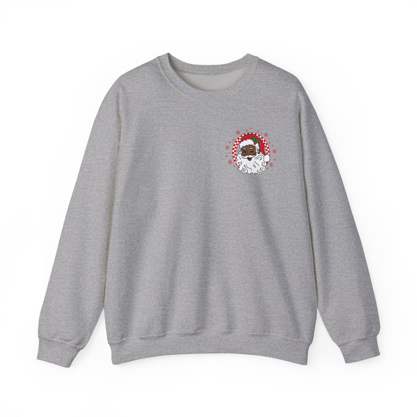 Merry Christmas Black Santa | Adult Sweatshirt