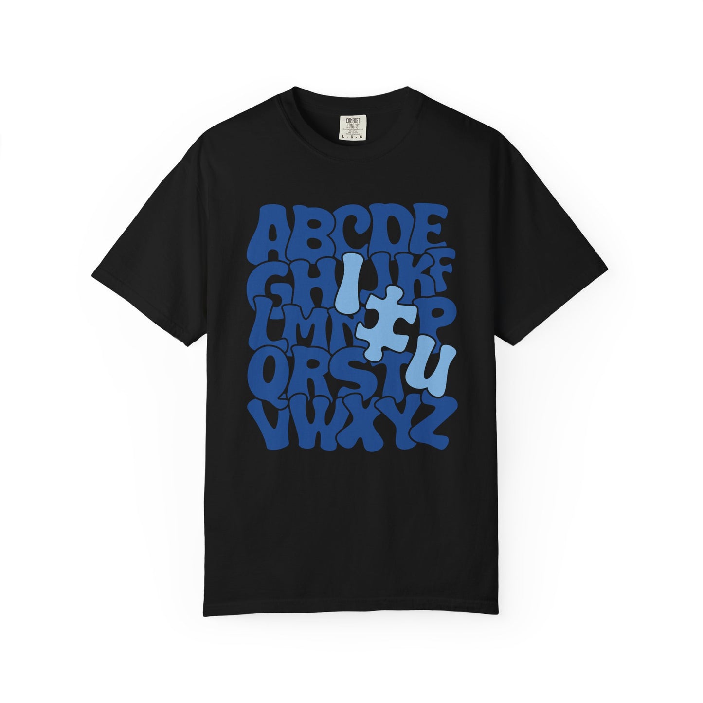 Autism Alphabet Puzzle Adult Shirt