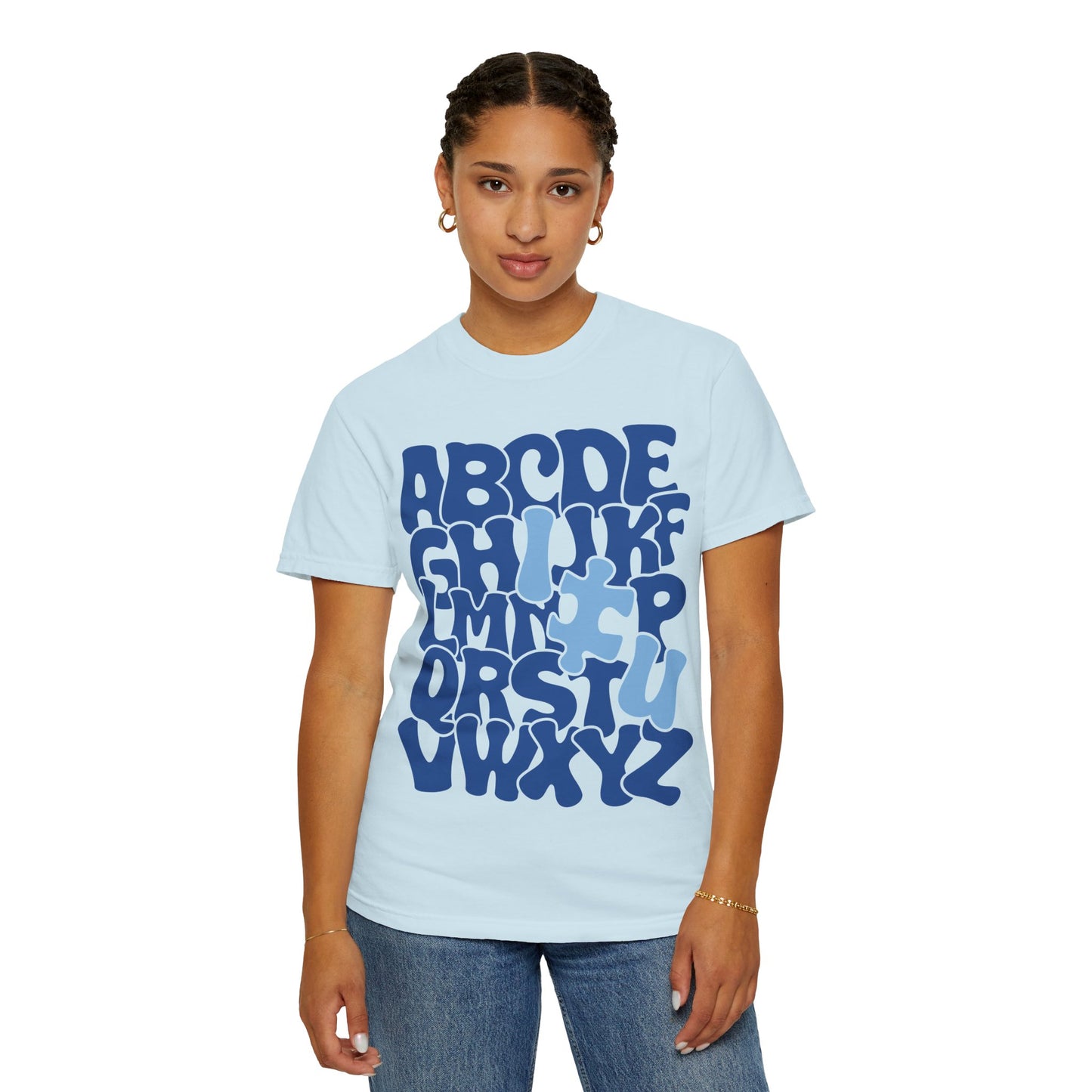 Autism Alphabet Puzzle Adult Shirt