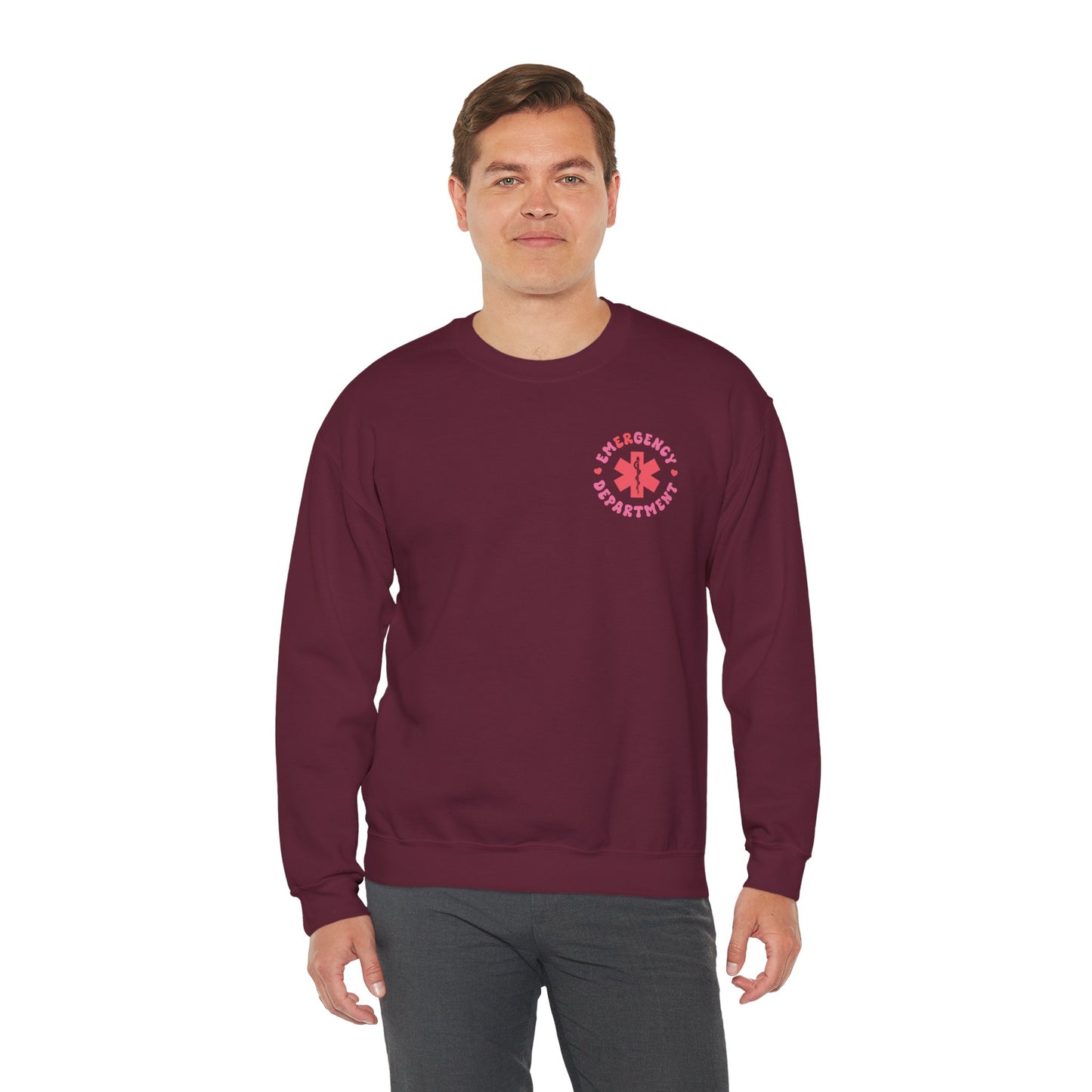 Pink Emergency Department Adult Sweatshirt