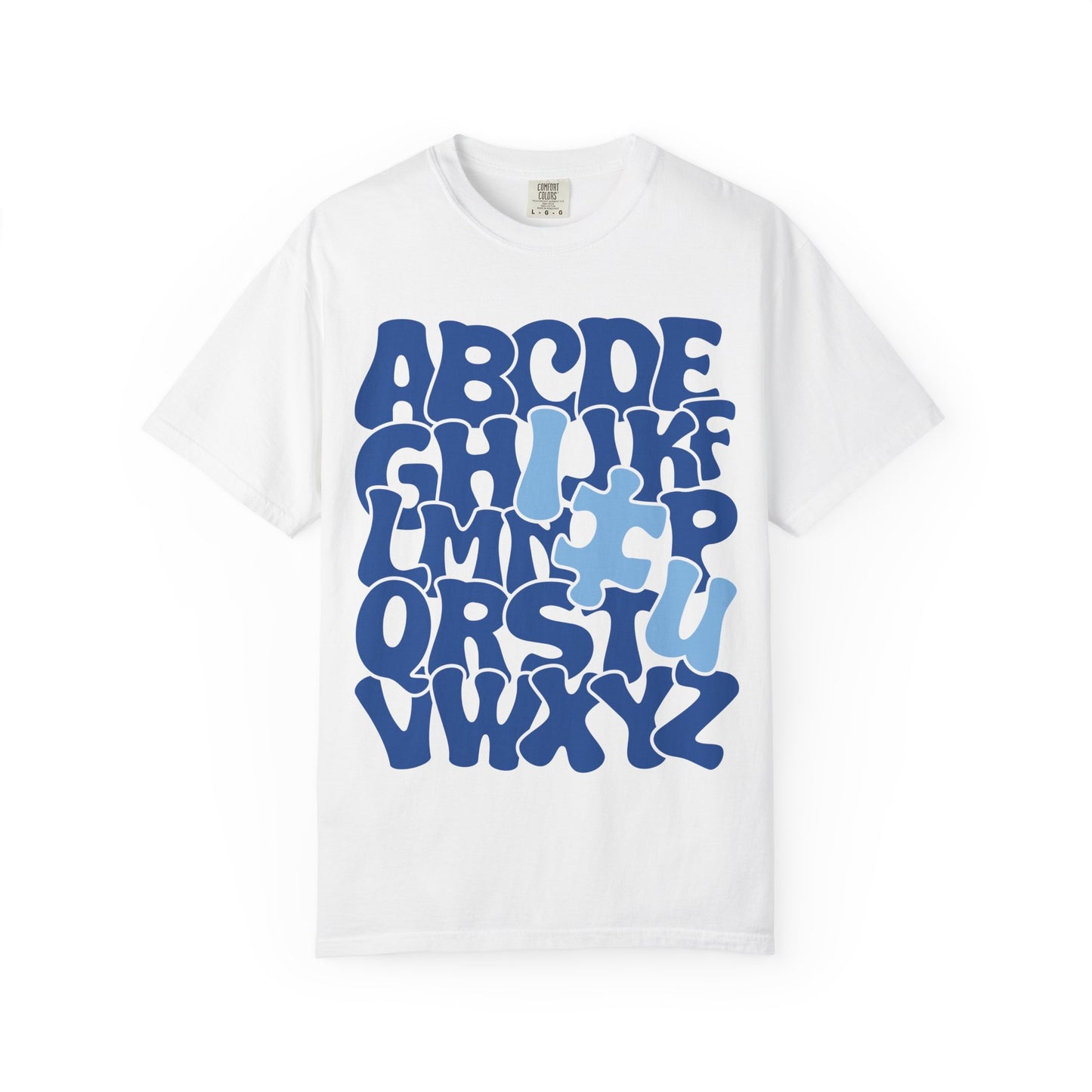 Autism Alphabet Puzzle Adult Shirt