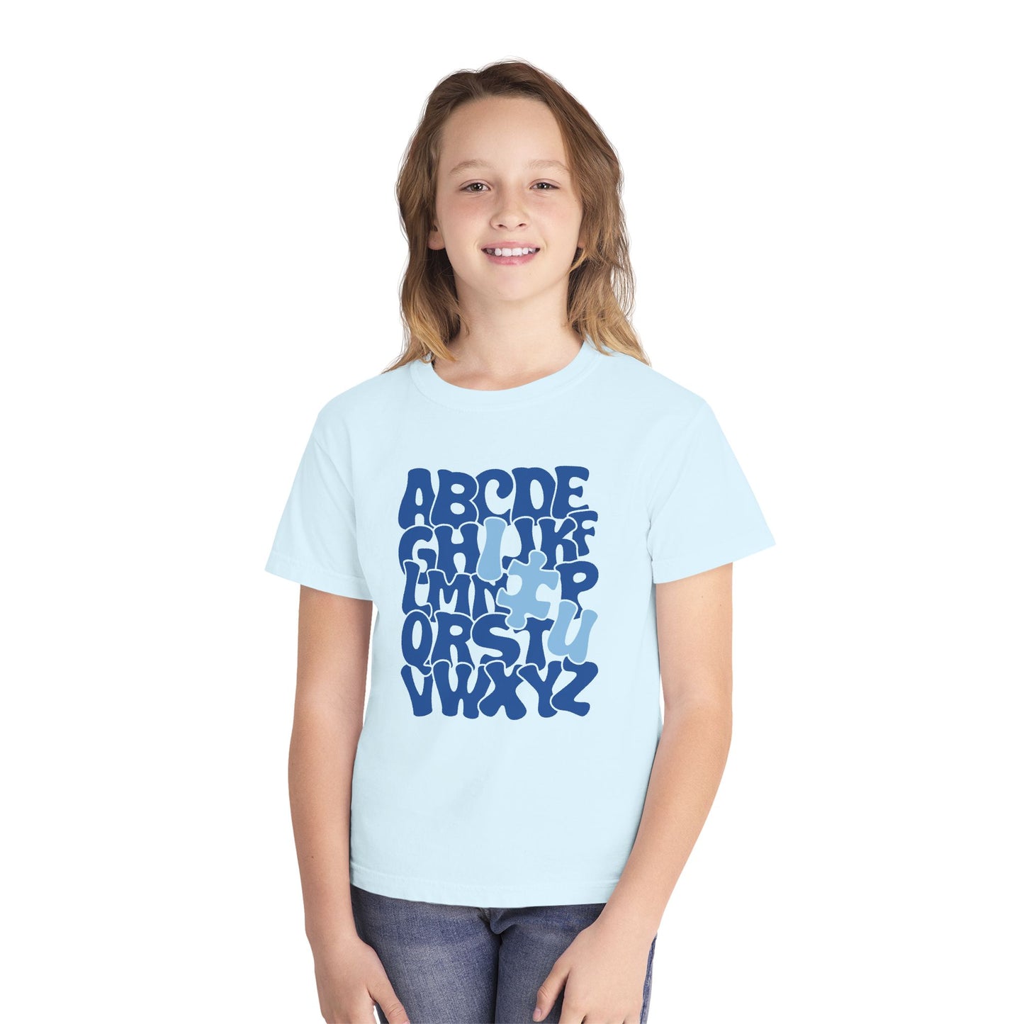 Autism Alphabet Puzzle Youth Shirt