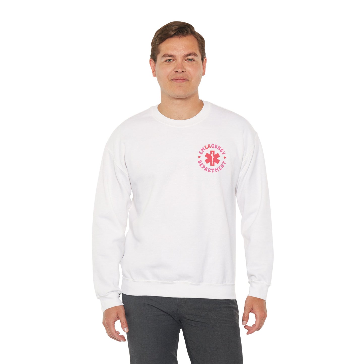 Pink Emergency Department Adult Sweatshirt
