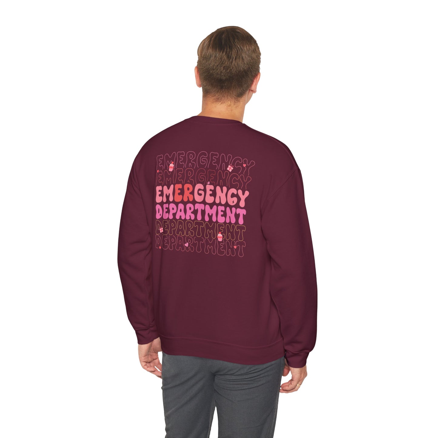 Pink Emergency Department Adult Sweatshirt