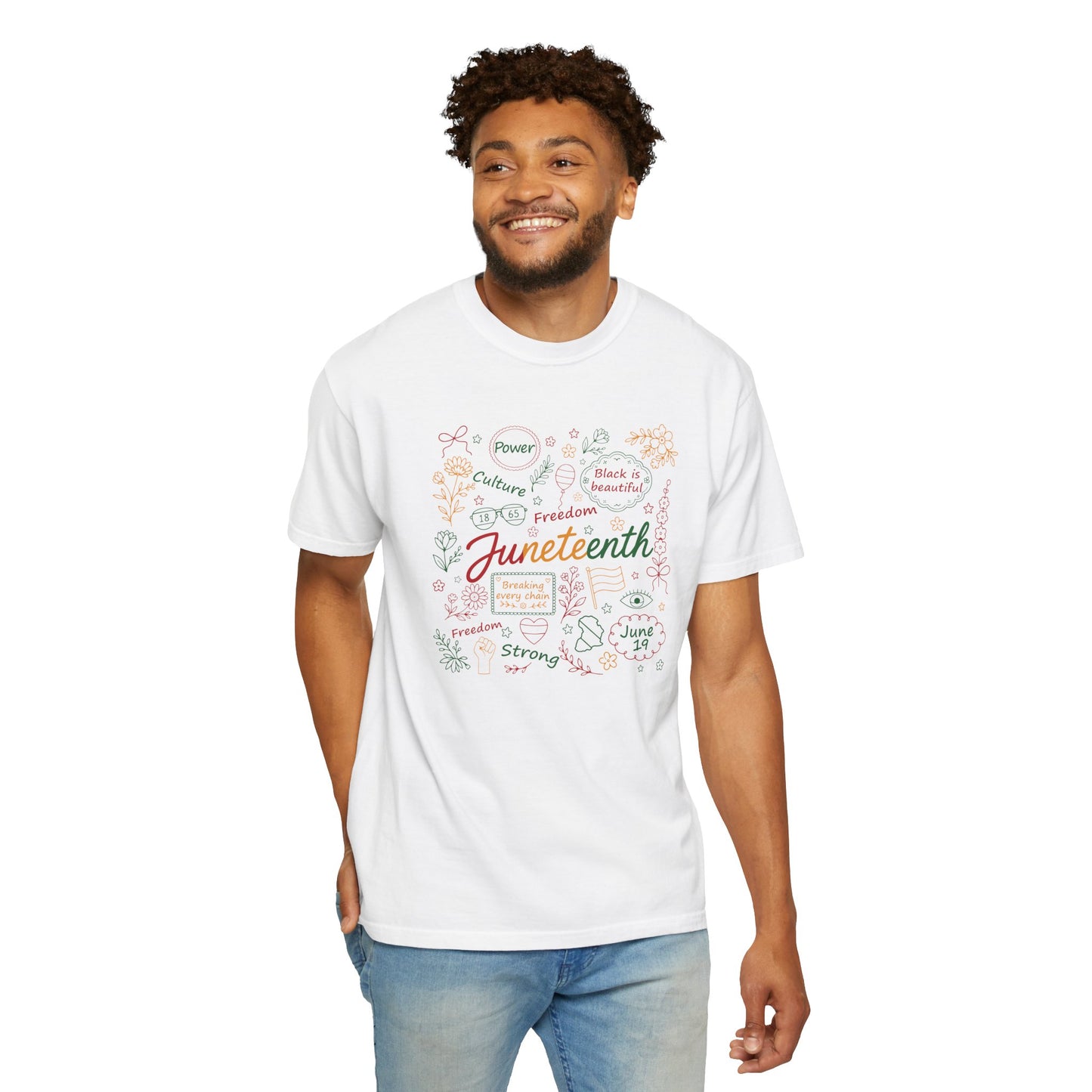 Floral Juneteenth | Adult Shirt