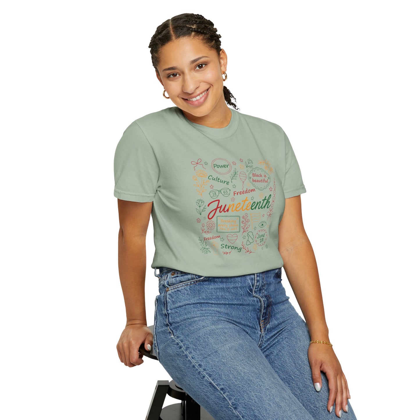 Floral Juneteenth | Adult Shirt
