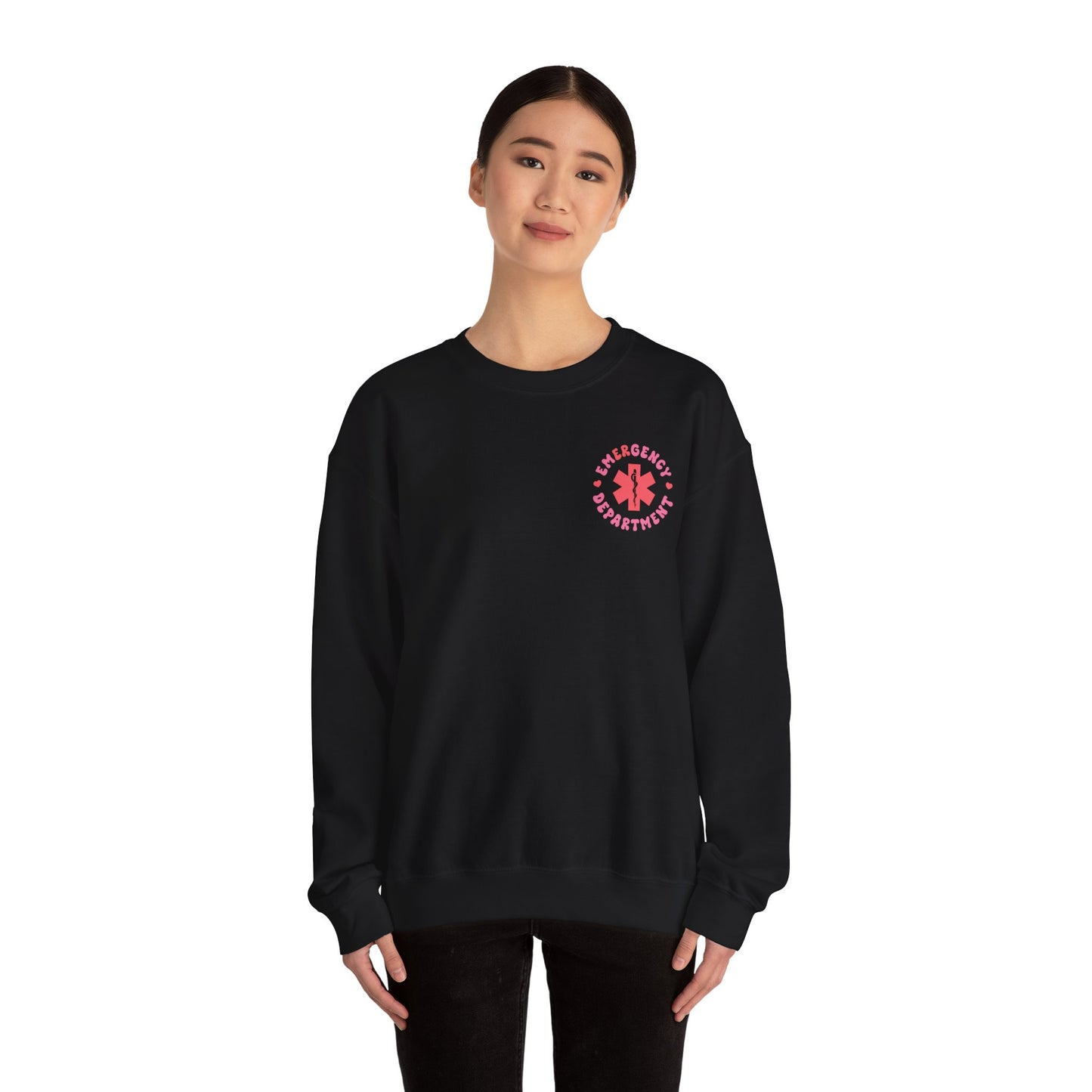 Pink Emergency Department Adult Sweatshirt