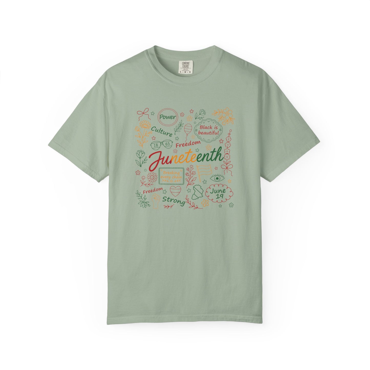 Floral Juneteenth | Adult Shirt