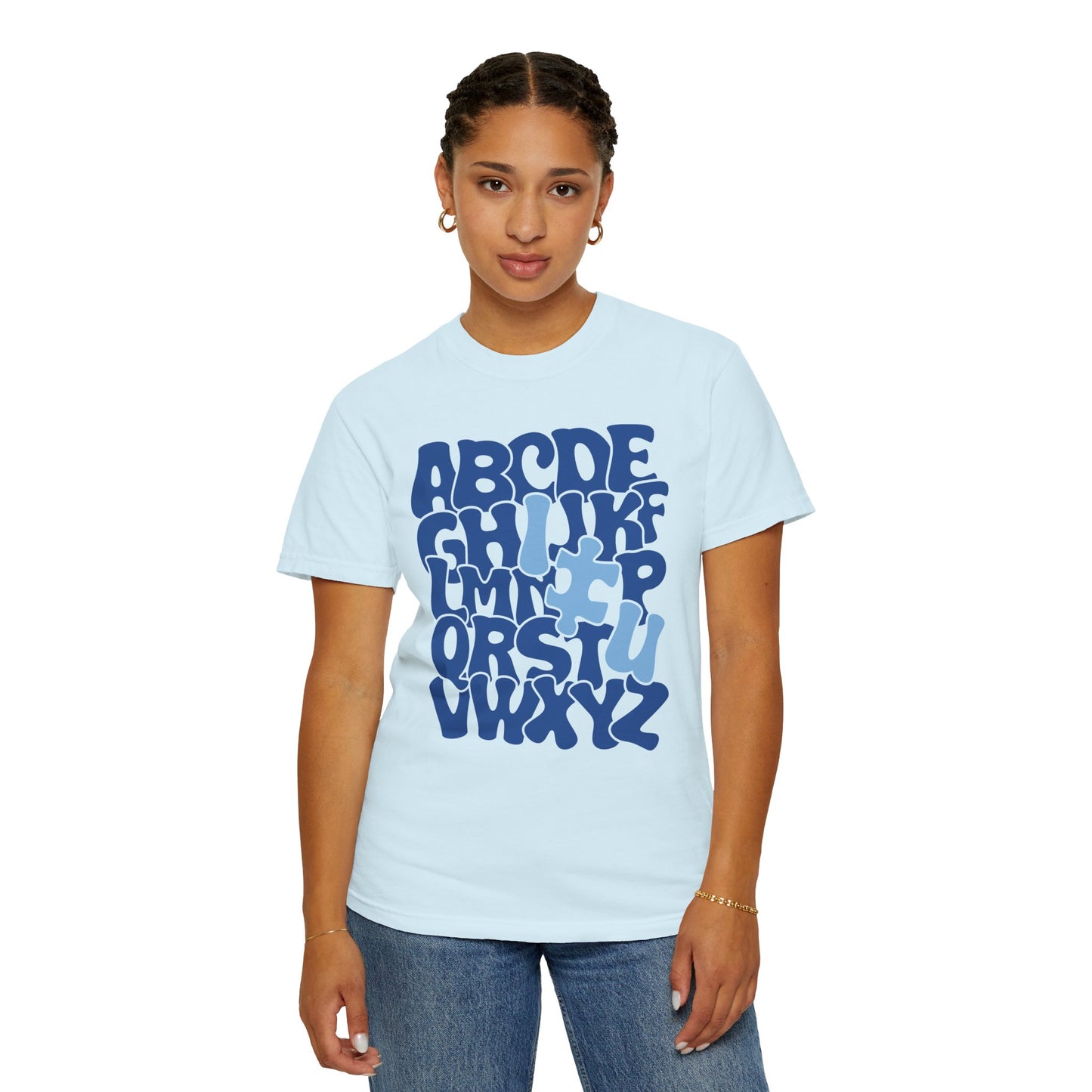 Autism Alphabet Puzzle Adult Shirt