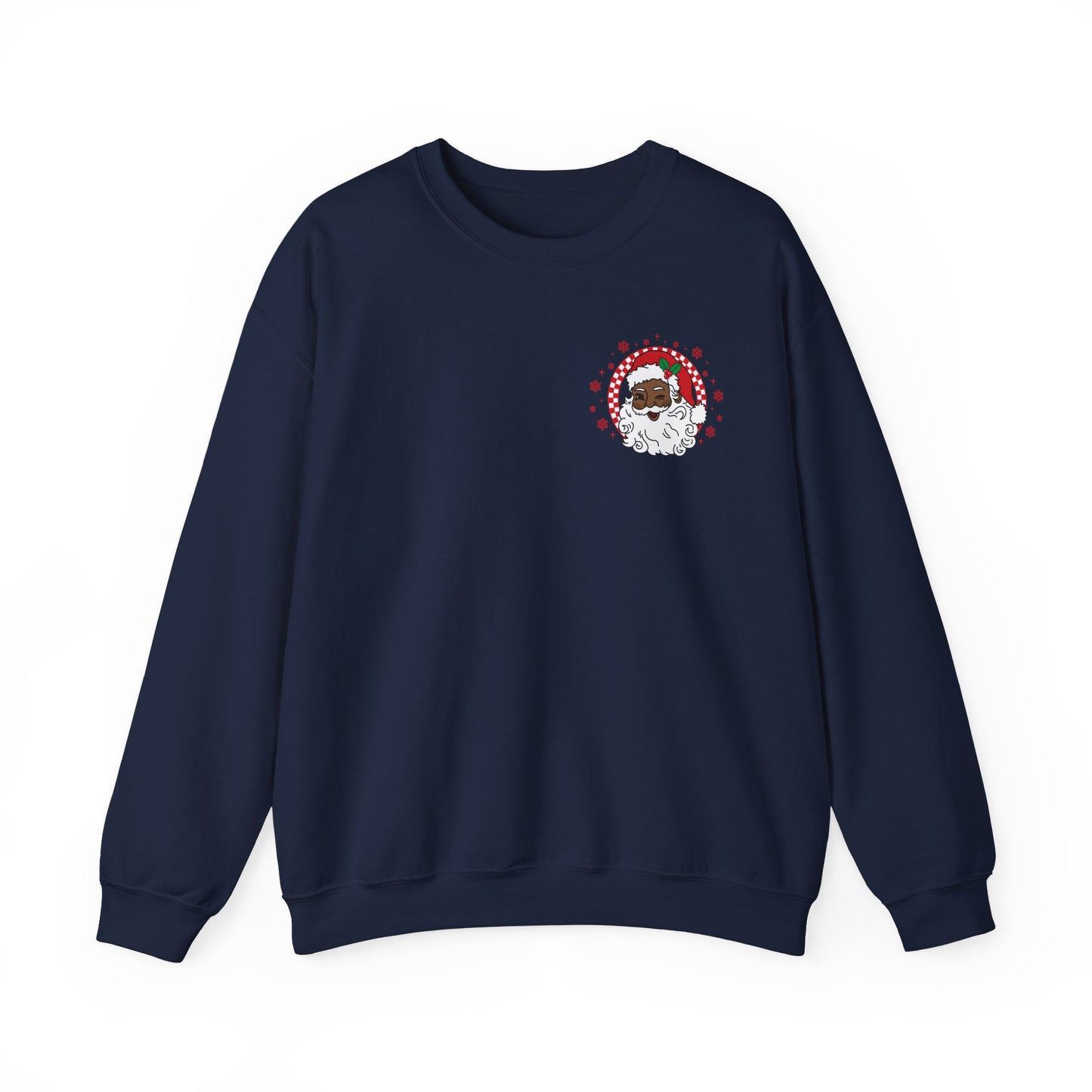 Merry Christmas Black Santa | Adult Sweatshirt