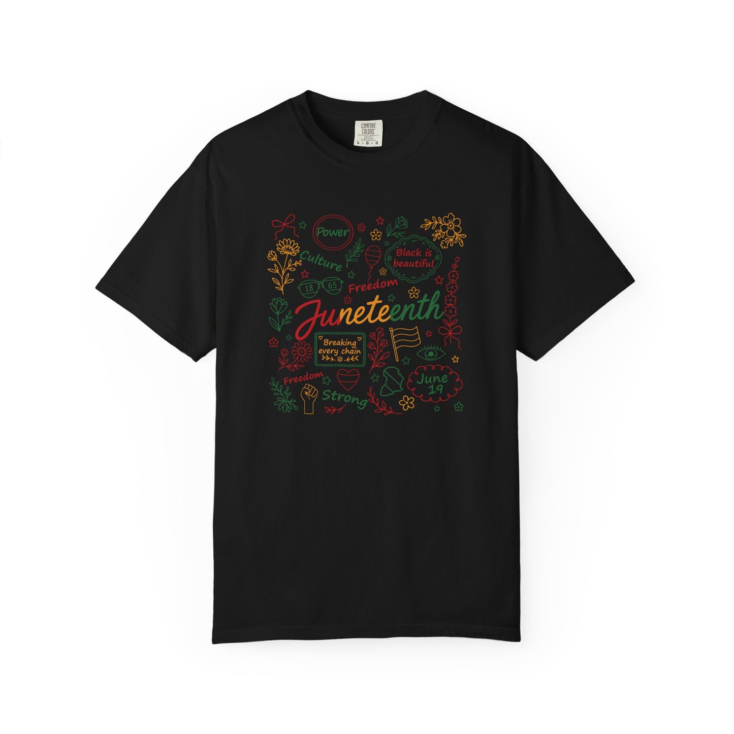 Floral Juneteenth | Adult Shirt