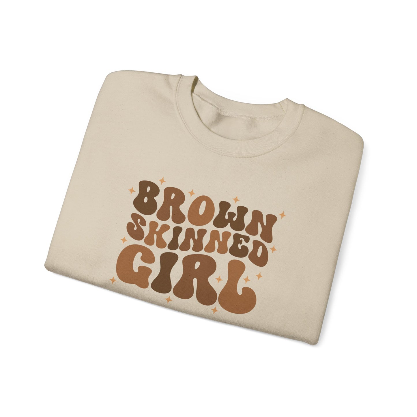 Brown Skinned Girl Adult Sweatshirt