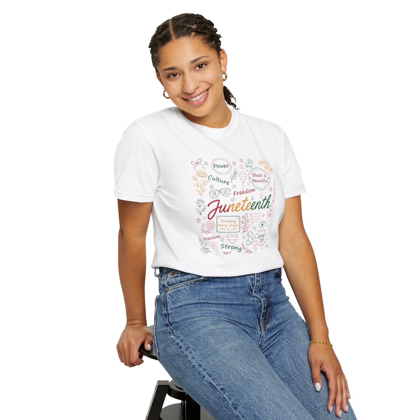 Floral Juneteenth | Adult Shirt