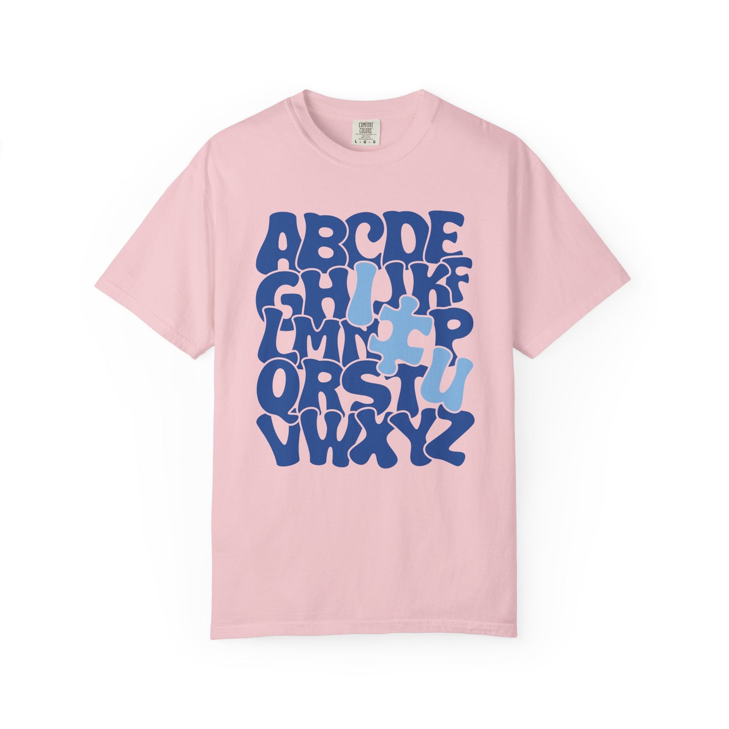Autism Alphabet Puzzle Adult Shirt