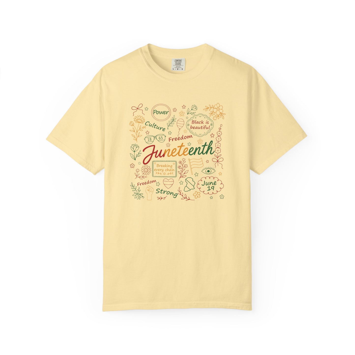 Floral Juneteenth | Adult Shirt