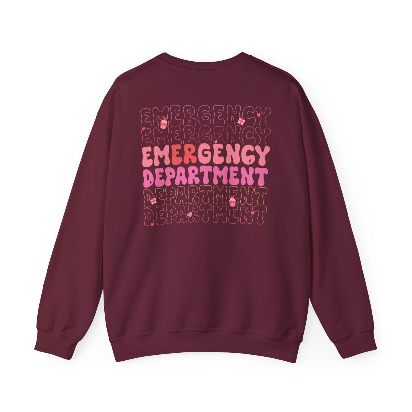 Pink Emergency Department Adult Sweatshirt