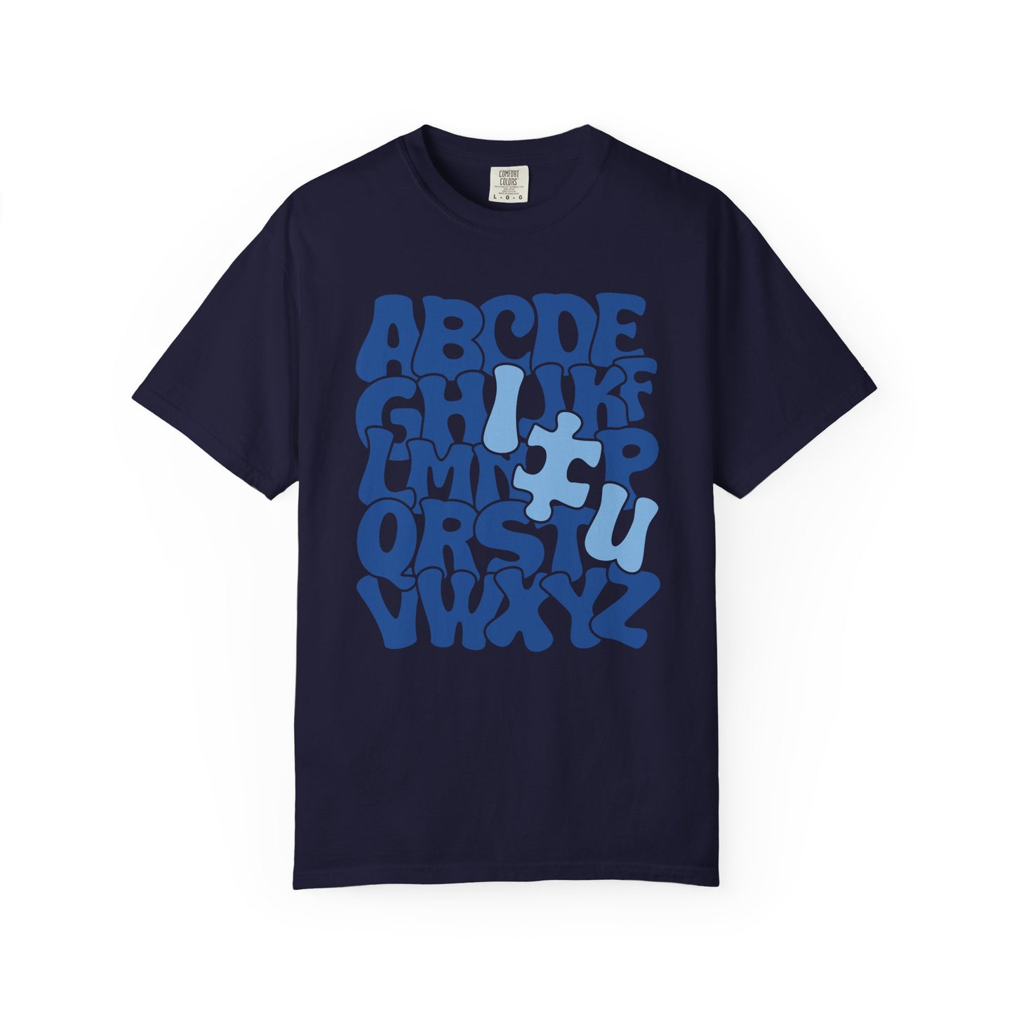 Autism Alphabet Puzzle Adult Shirt