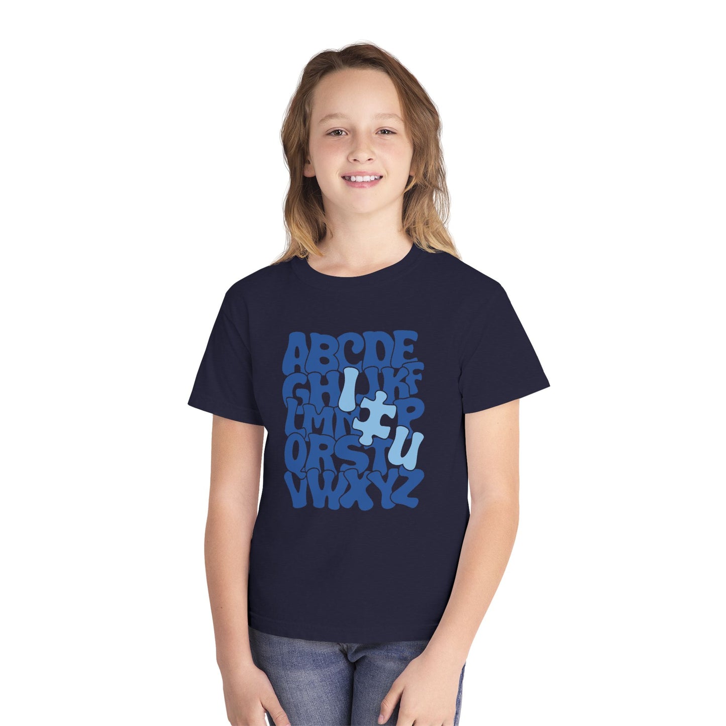Autism Alphabet Puzzle Youth Shirt