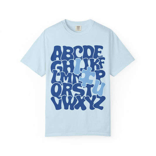 Autism Alphabet Puzzle Adult Shirt