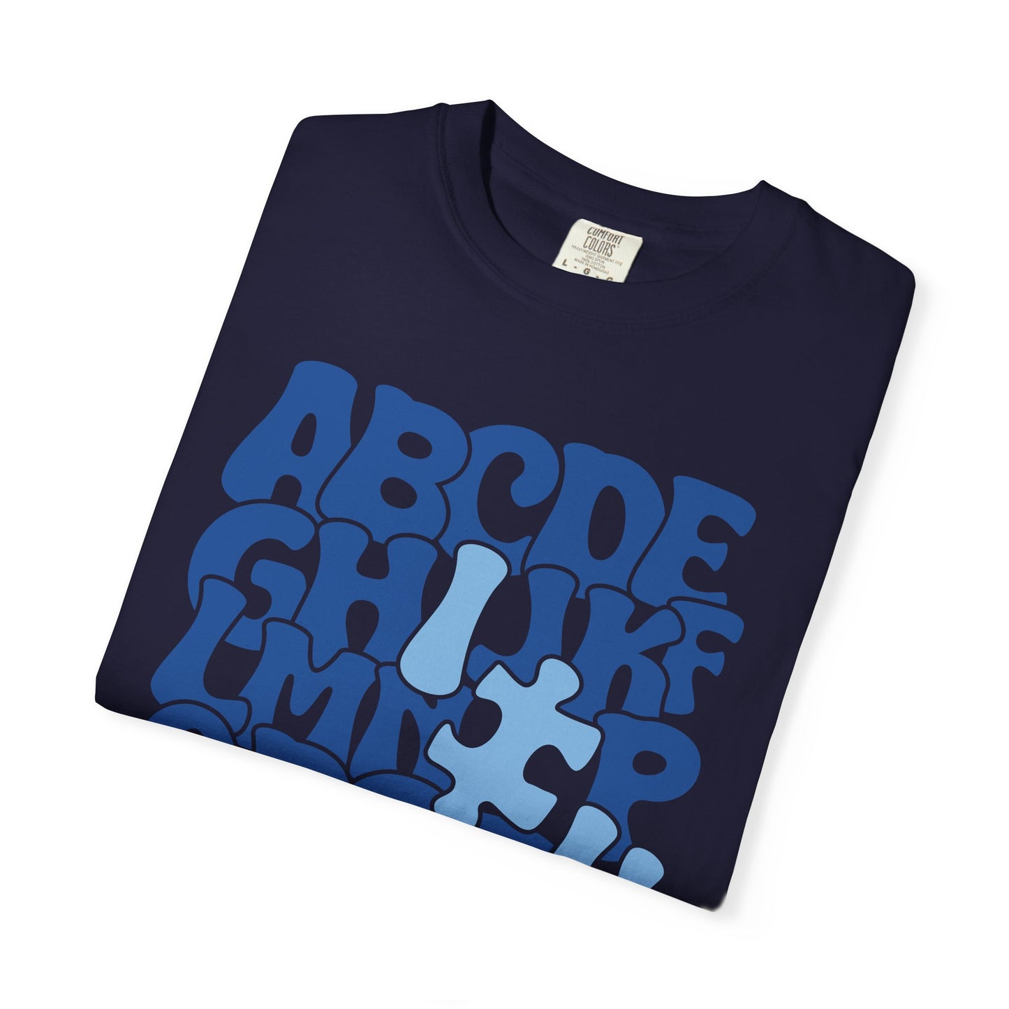 Autism Alphabet Puzzle Adult Shirt