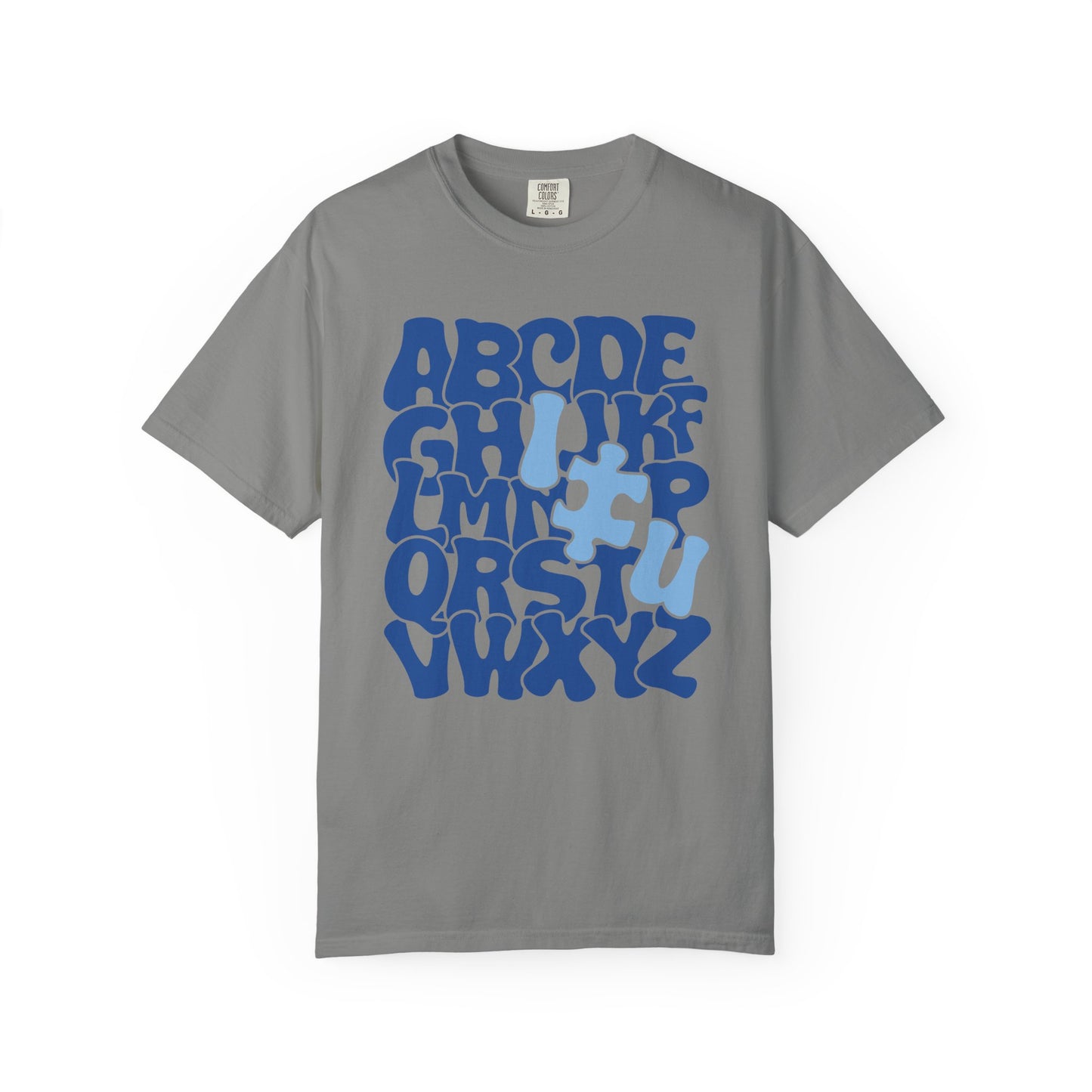 Autism Alphabet Puzzle Adult Shirt