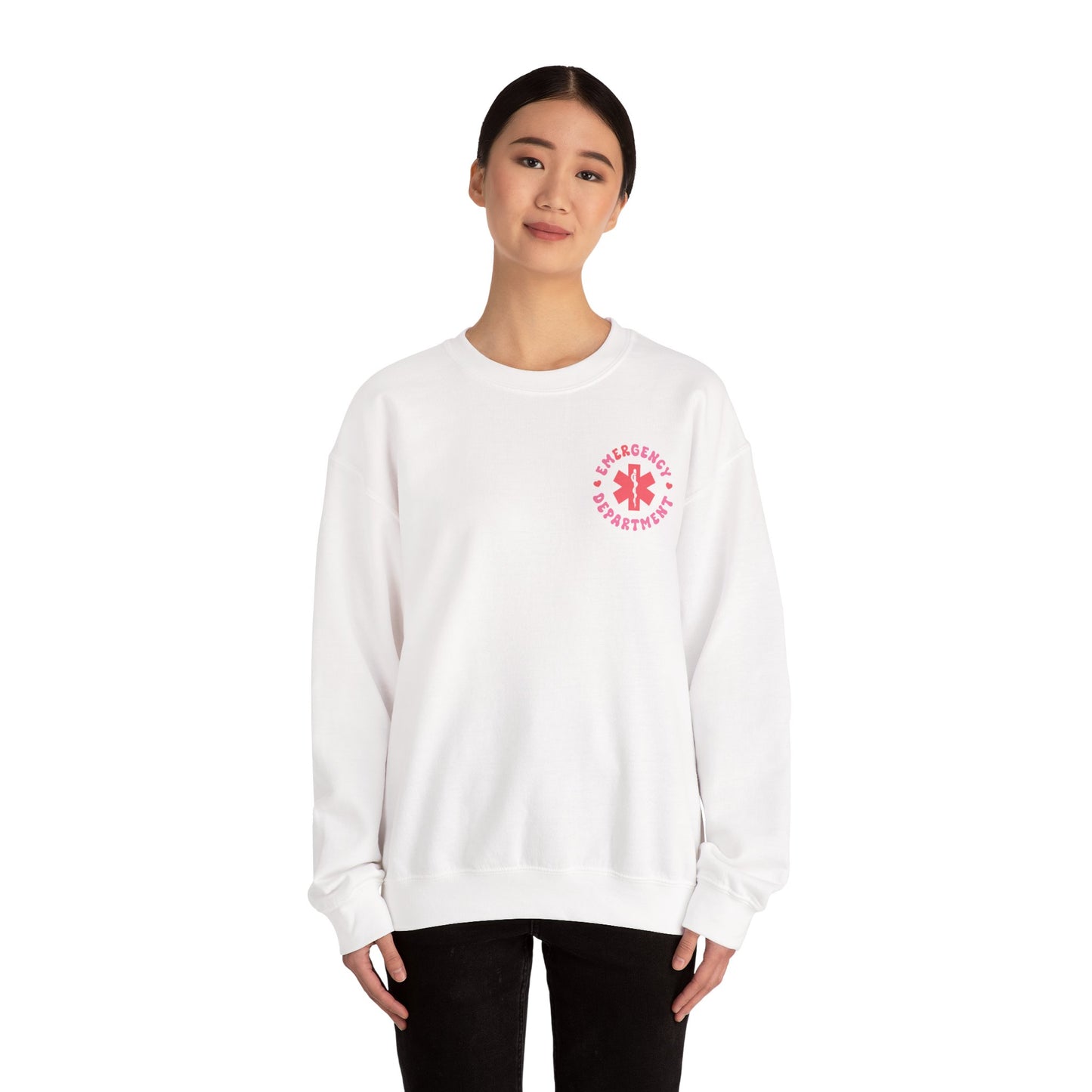 Pink Emergency Department Adult Sweatshirt