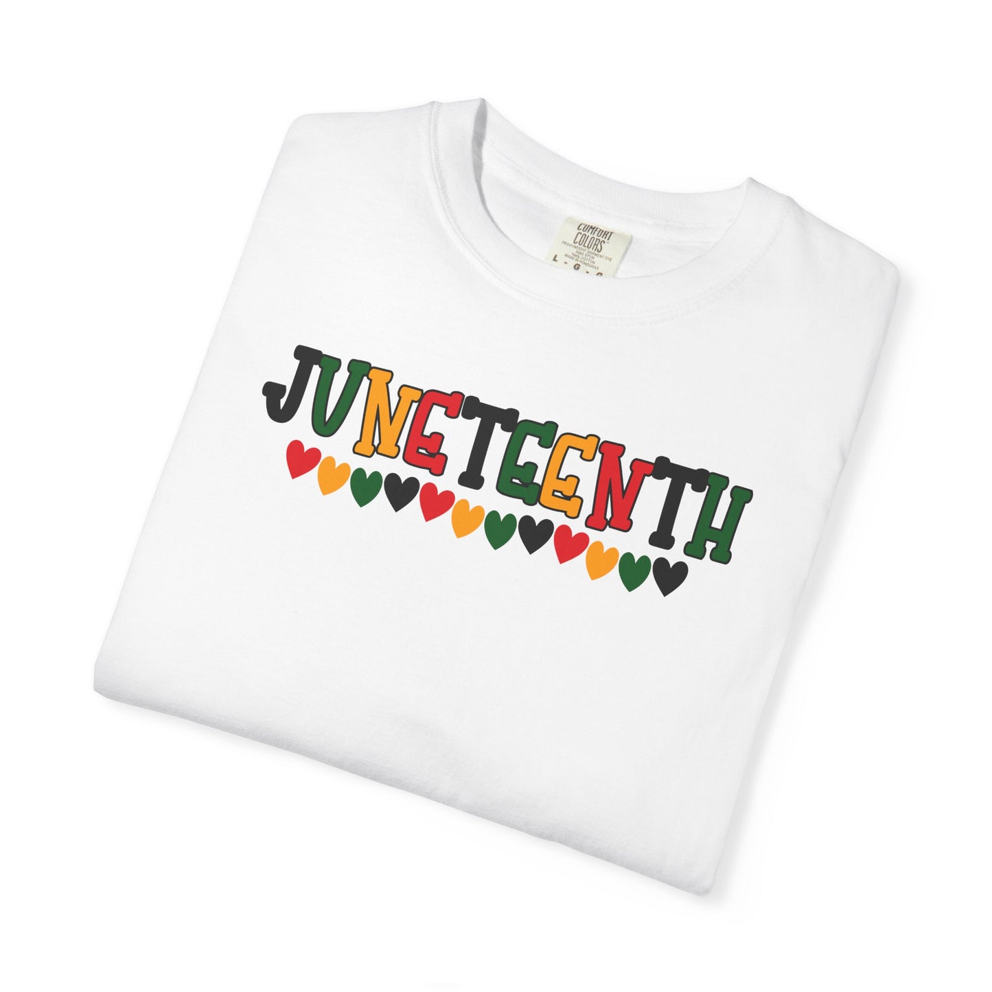 Juneteenth Hearts Adult Shirt