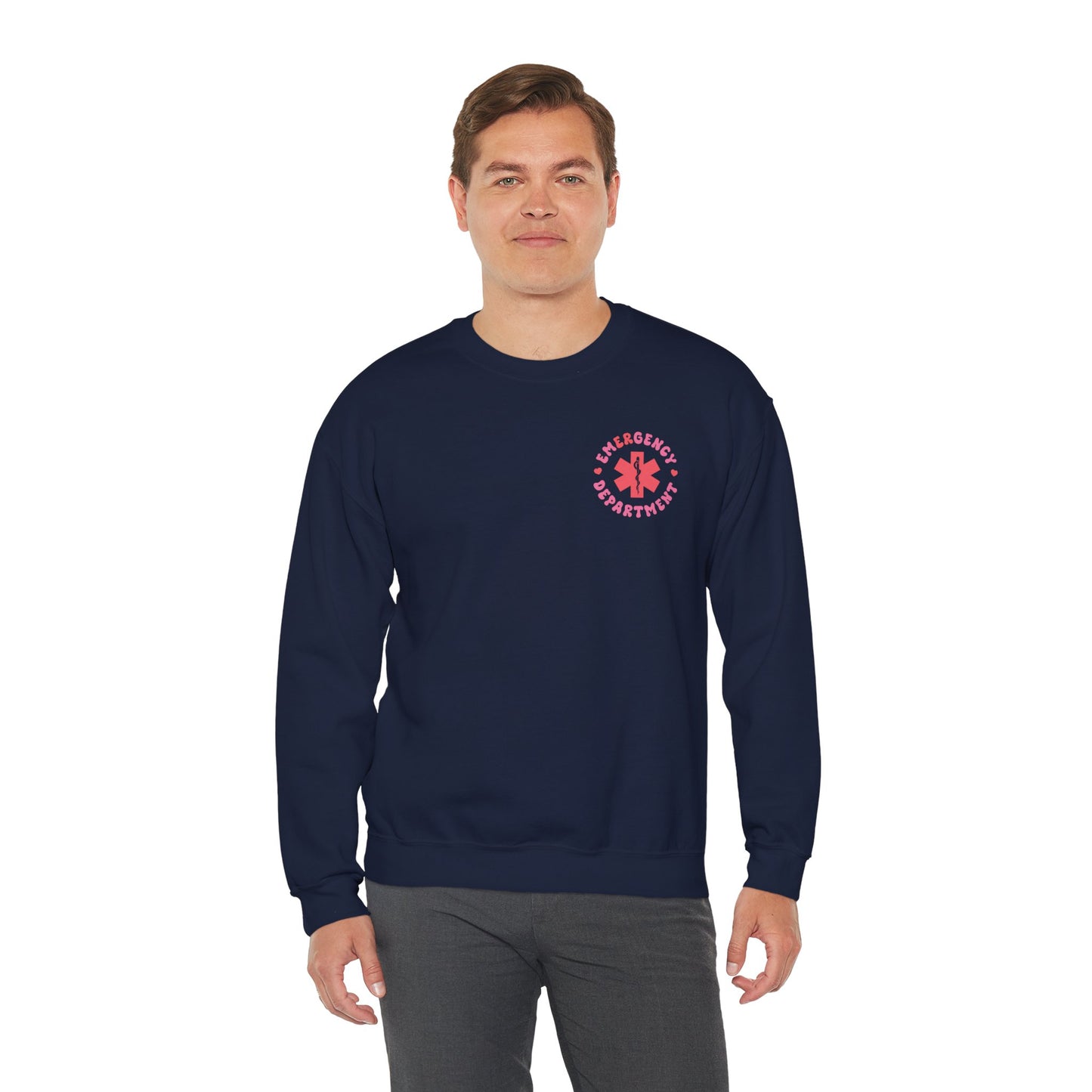 Pink Emergency Department Adult Sweatshirt