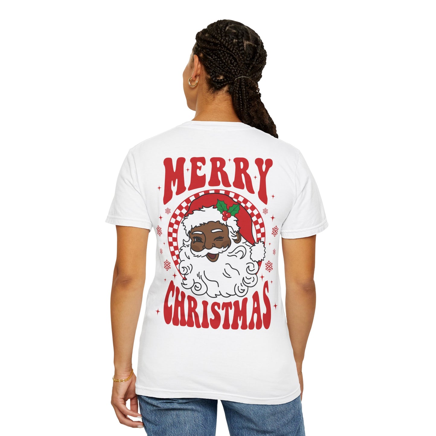 Merry Christmas Black Santa Shirt