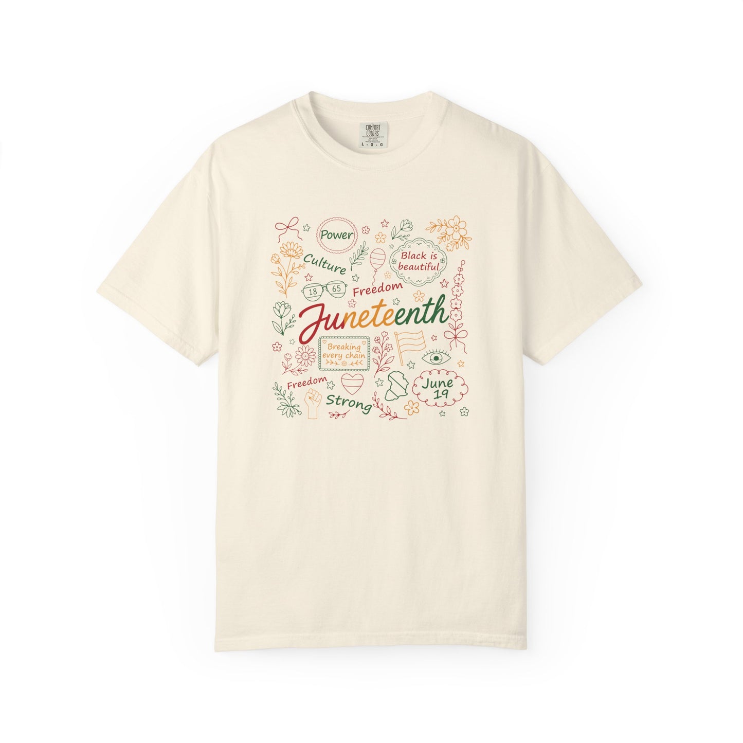 Floral Juneteenth | Adult Shirt