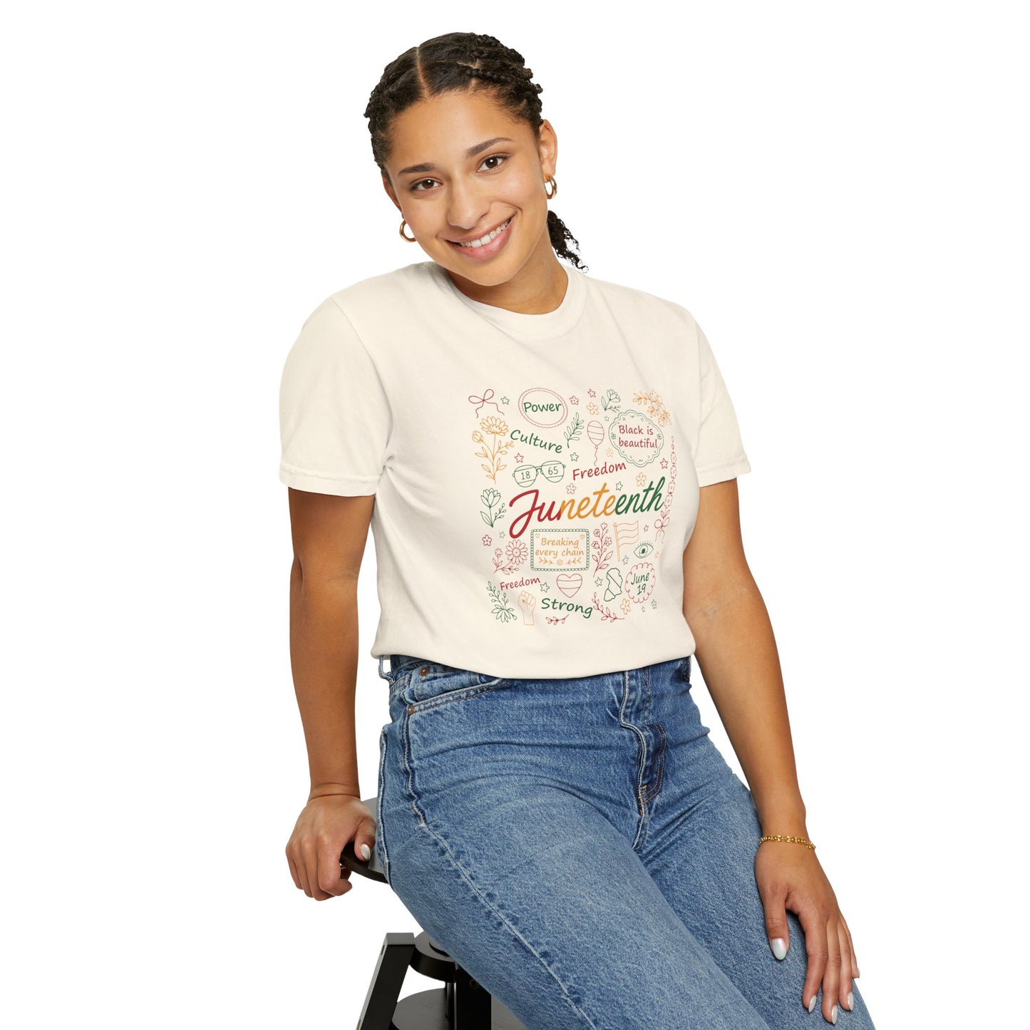 Floral Juneteenth | Adult Shirt