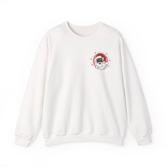 Merry Christmas Black Santa | Adult Sweatshirt