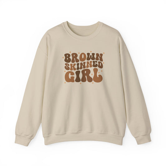 Brown Skinned Girl Adult Sweatshirt