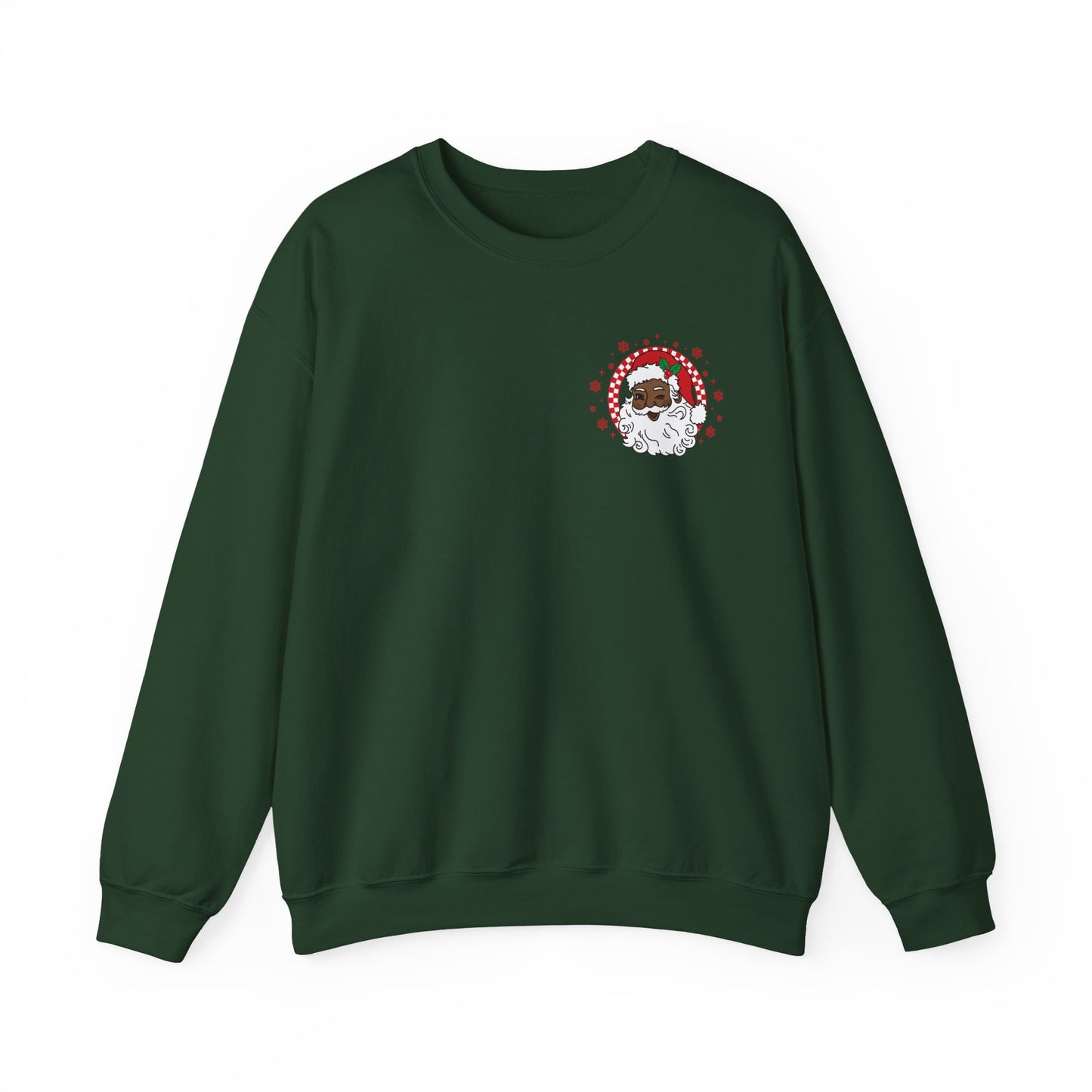 Merry Christmas Black Santa | Adult Sweatshirt