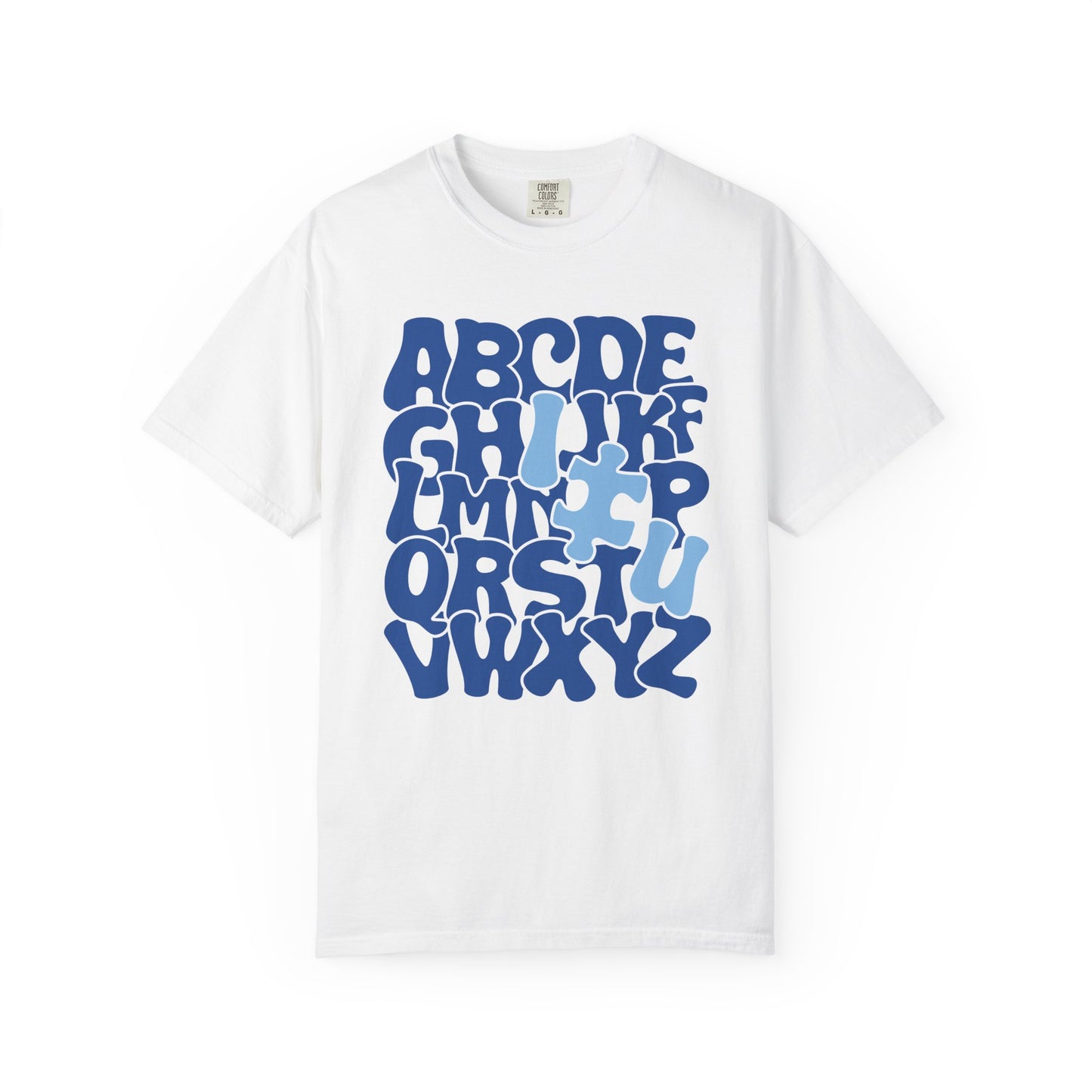 Autism Alphabet Puzzle Adult Shirt