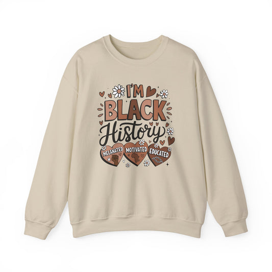 I Am Black History Adult Sweatshirt