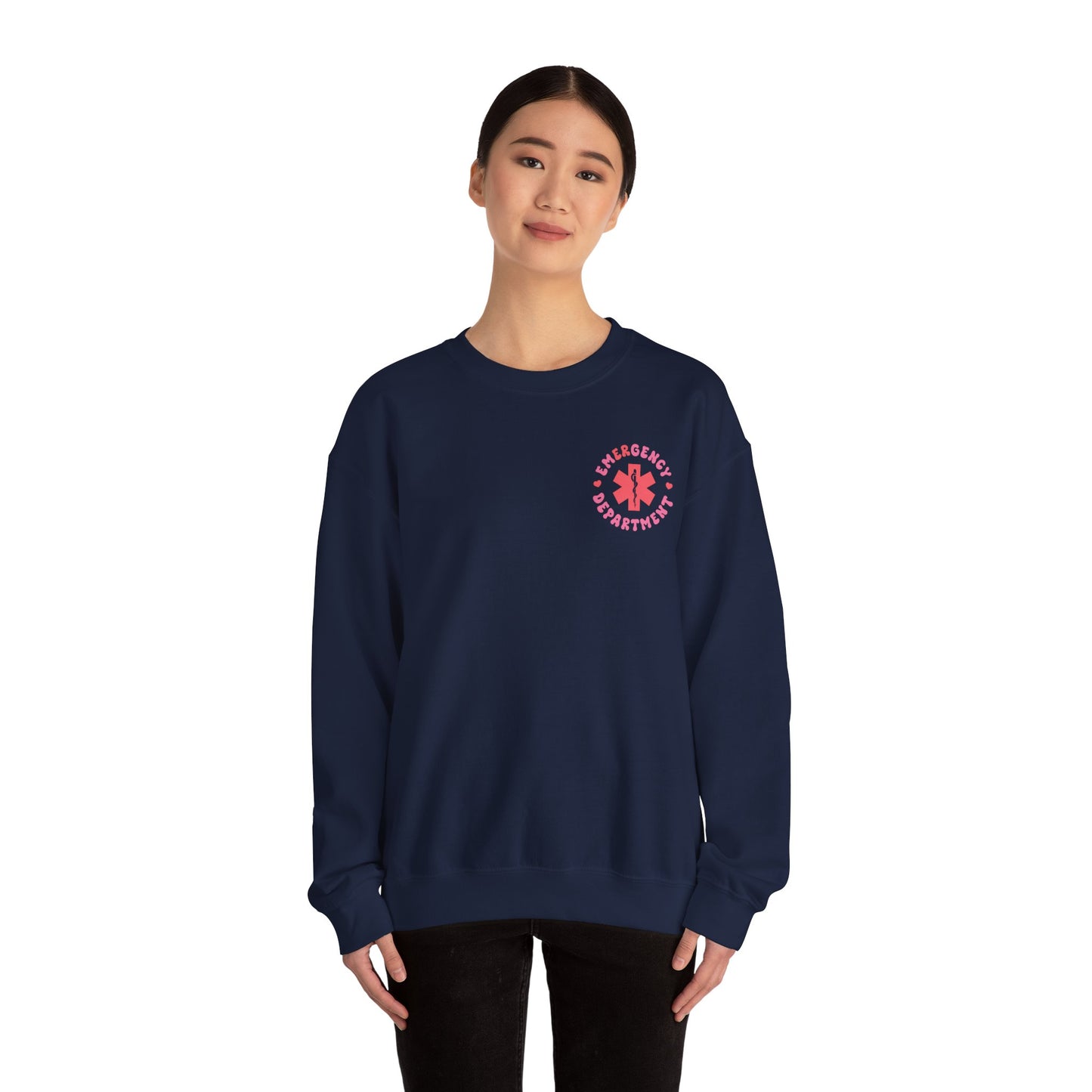 Pink Emergency Department Adult Sweatshirt