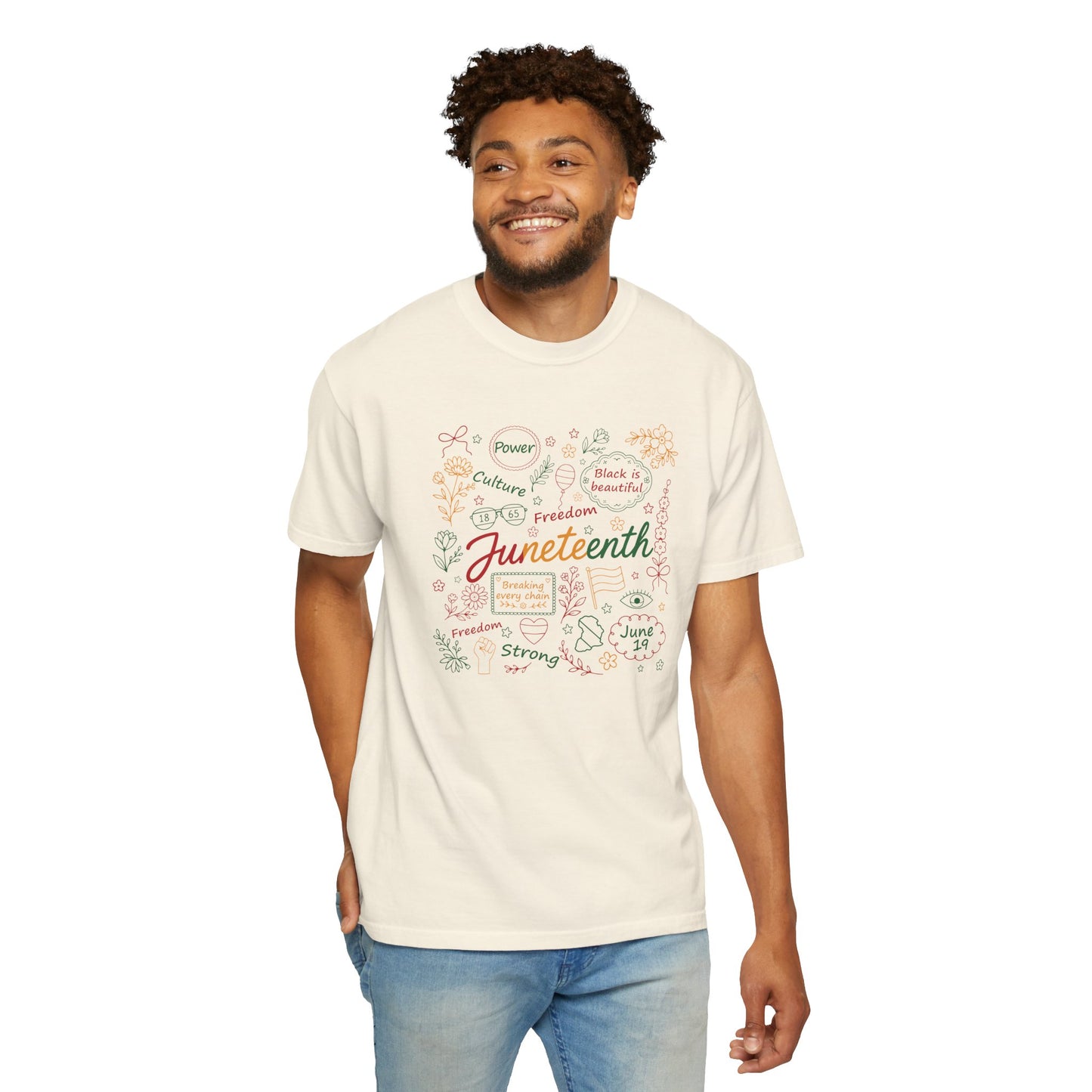 Floral Juneteenth | Adult Shirt