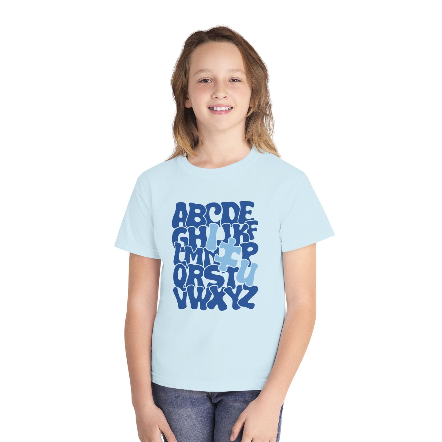 Autism Alphabet Puzzle Youth Shirt